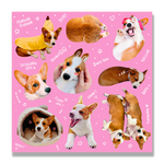 Little Friends - Twin Corgi Emote Sticker Sheet