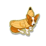 Little Friends - Endive the Banana Corgi Sticker
